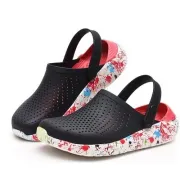 Crocs Classic Clog Paint Splatter Black/Red Clog